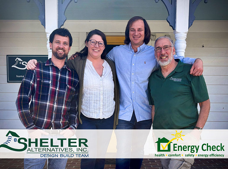 Photo of the new leadership team at Shelter Alternatives